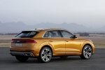 2019 Audi Q8 Premium 55 TFSI quattro in Dragon Orange Metallic - Static Rear Right Three-quarter View